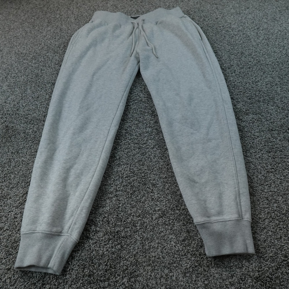 Abercrombie Fitch Sweatpants Mens M Gray Fleece Jogger Drawstring Pants Gym Run